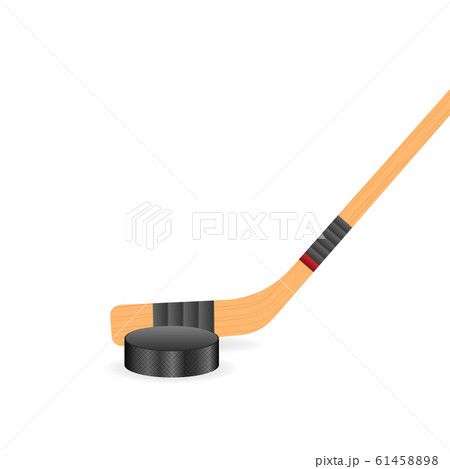 Ice Hockey Puck And Sticks Sport Symbol Vectorのイラスト素材 6145