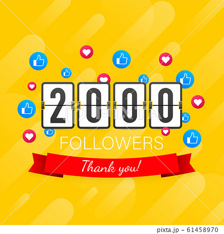 Thank you 2000 followers numbers. Congratulating 61458970
