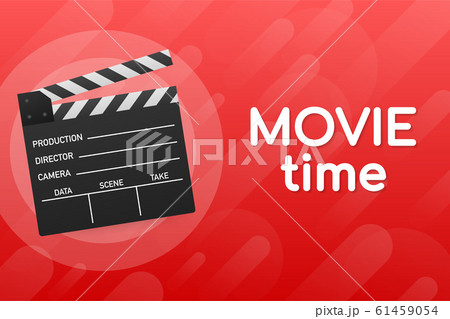 Lovely movie time concept layout with film 61459054