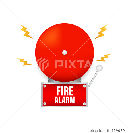 Fire alarm system. Fire equipment. Vector 61459070