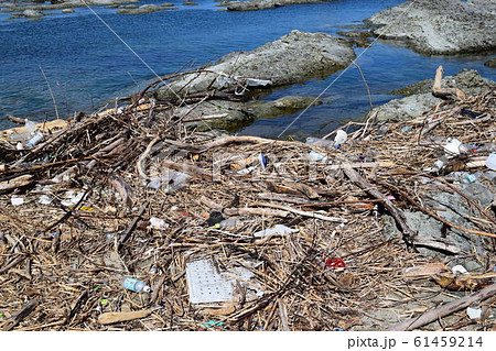 海岸の漂着物 ゴミ問題 環境問題 海岸の漂着物 ゴミ問題 環境問題 61459214
