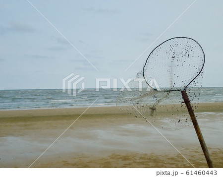 Beach scene, sea and sand view Beach scene, sea and sand view 61460443