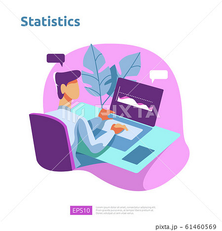 digital analysis concept for business market 61460569