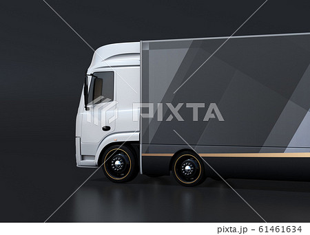 Close-up image of a large electric truck on a... - Stock Illustration  [61461634] - PIXTA