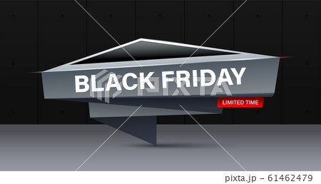 Black friday concept banner in modern style. Creative trendy design banner for black friday Black friday concept banner in modern style. Creative trendy design banner for black friday 61462479
