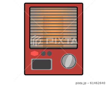 暖房機器赤 単体イラストのイラスト素材