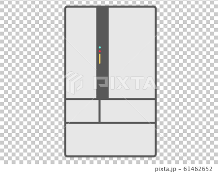 冷蔵庫白・単体イラスト 冷蔵庫白・単体イラスト 61462652
