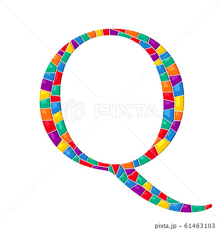 Letter Q vector mosaic Letter Q vector mosaic 61463103