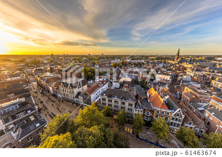 Skyline of historic Groningen city 61463674