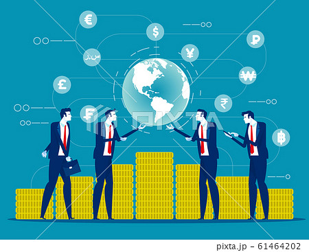 Global financial. Concept business finance vector 61464202