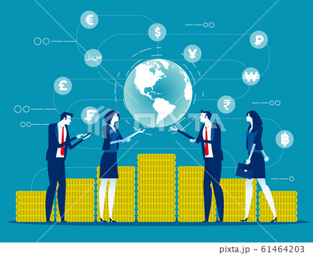 Global financial. Concept business finance vector Global financial. Concept business finance vector 61464203
