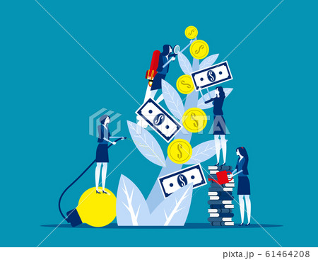 Revenue, Growing and making money. Concept 61464208