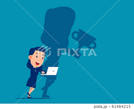 Diligent work makes success. Achievement business 61464215