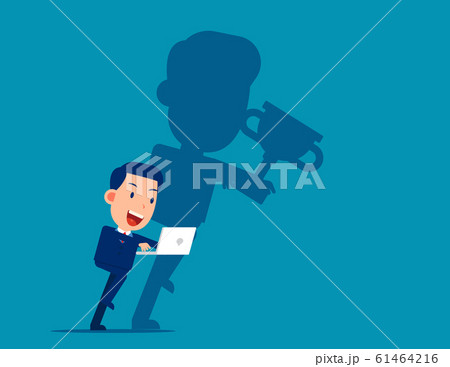 Diligent work makes success. Achievement business 61464216