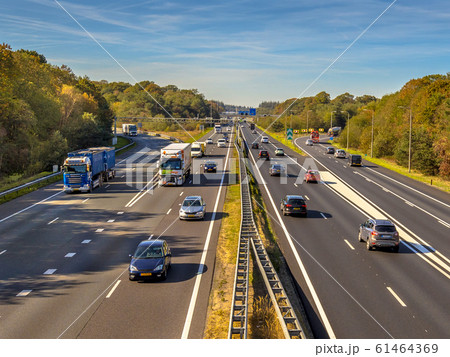 Afternoon Traffic seen from Above 61464369