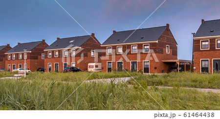 Street with modern family houses Street with modern family houses 61464438