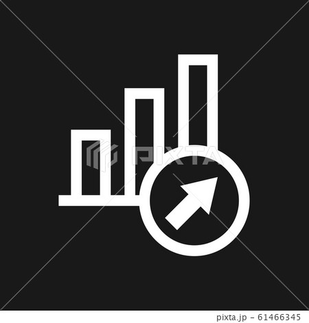 Growth icon, business infographic icon, vector growth symbol 61466345