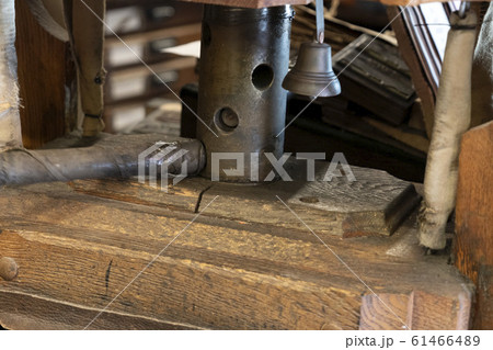 Old ancient print machine hand press 61466489