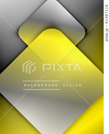 Rounded squares shapes composition geometric abstract background. 3D shadow effects and fluid gradients. Modern overlapping forms. Rounded squares shapes composition geometric abstract background. 3D shadow effects and fluid gradients. Modern overlapping forms. 61467118