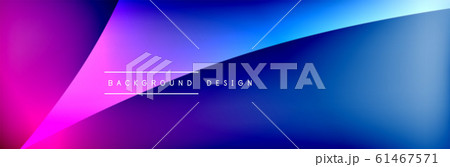 Flowing waves with 3d shadow effects and fluid gradients. Dynamic trendy abstract background. Vector Illustration Flowing waves with 3d shadow effects and fluid gradients. Dynamic trendy abstract background. Vector Illustration 61467571