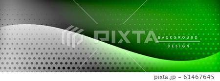 Flowing waves with 3d shadow effects and fluid gradients. Dynamic trendy abstract background. Vector Illustration 61467645