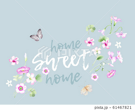 透明水彩 水彩画 花 61467821