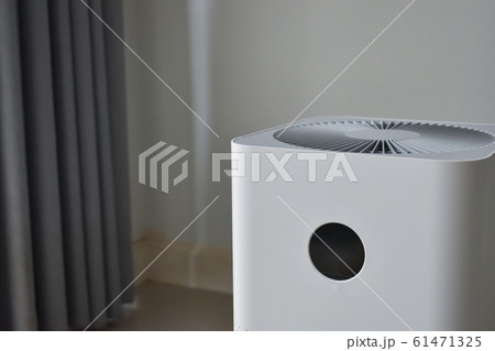 air purifier system cleaning dust pm 2.5 pollution in living room 61471325