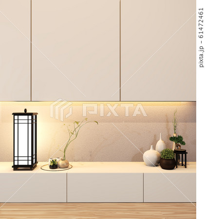 Design Cabinet shelf wooden japanese style - Stock Illustration [61473351]  - PIXTA