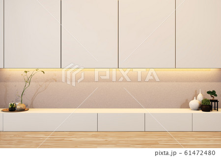 Design Cabinet shelf wooden japanese style - Stock Illustration [61473351]  - PIXTA