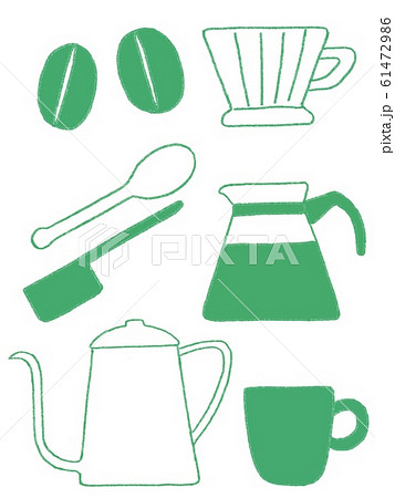 コーヒーセット　グリーン 61472986