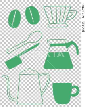 コーヒーセット　グリーン 61472986