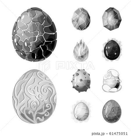 Isolated Object Of Monster And Fantasy Icon のイラスト素材