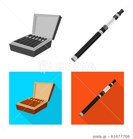 Vector design of refuse and stop sign. Set of refuse and habit stock symbol for web. 61477706