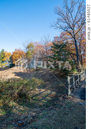 菅谷館跡　三ノ郭付近　蔀土塁 61480027