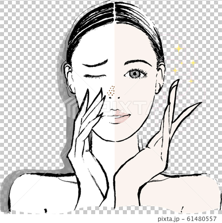 Women's Blackhead Nose Before Before 61480557