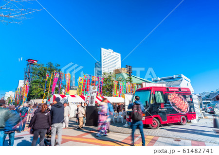 東京 両国国技館周辺の風景の写真素材
