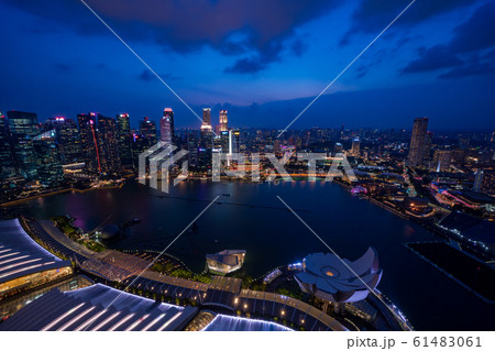 シンガポール・マリーナベイ夜景 61483061