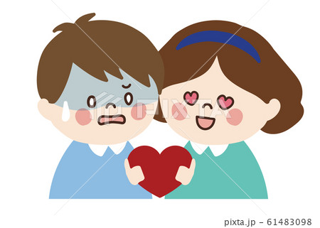 子供 恋愛 恋人 のイラスト素材