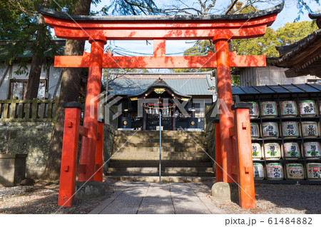 玉前神社 鳥居と社殿 千葉県長生郡一宮町 年1月現在の写真素材