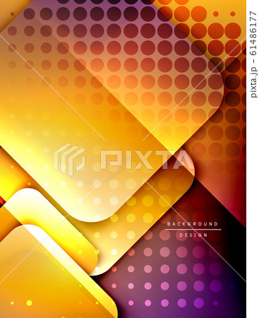 Rounded squares shapes composition geometric abstract background. 3D shadow effects and fluid gradients. Modern overlapping forms. Rounded squares shapes composition geometric abstract background. 3D shadow effects and fluid gradients. Modern overlapping forms. 61486177
