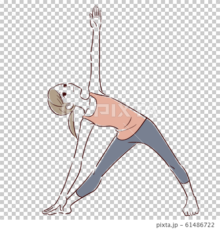 Illustration material: woman, yoga, pose Illustration material: woman, yoga, pose 61486722