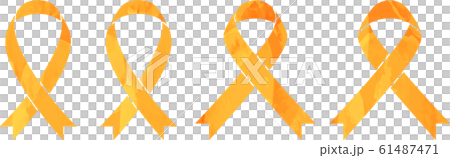 クロスリボン　オレンジ　セット 61487471