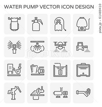 water pump icon water pump icon 61489410