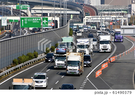 首都高速道路湾岸線の大井ジャンクション付近 61490379