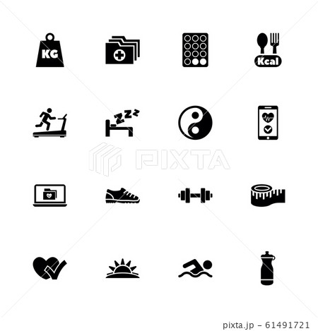 Healthy Living - Flat Vector Icons 61491721