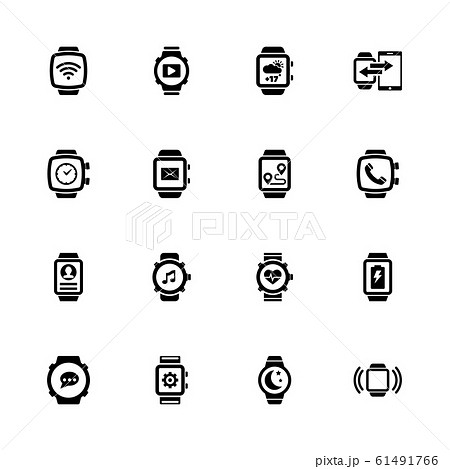 Smart Watch - Flat Vector Icons 61491766