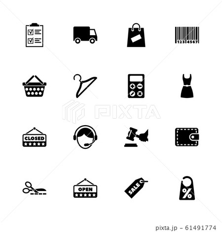 Shopping - Flat Vector Icons 61491774