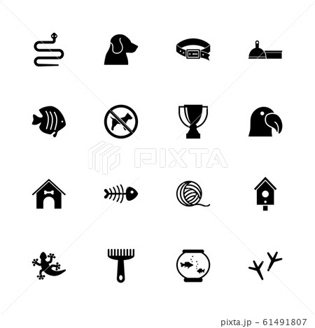 Pets - Flat Vector Icons 61491807