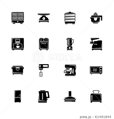 Kitchen - Flat Vector Icons Kitchen - Flat Vector Icons 61491844
