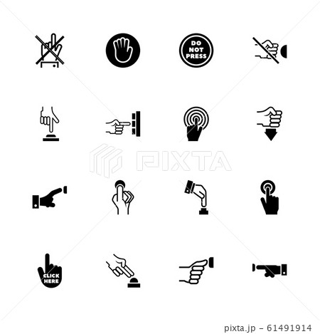 Buttons - Flat Vector Icons 61491914